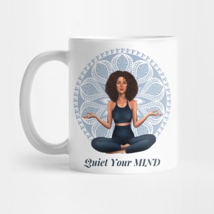 The Best Cure of The BODY is a Quiet MIND Meditation Yoga and Chakra System Mug